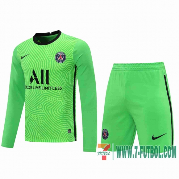 Camiseta futbol Paris Manga Larga green 2020 2021 Camiseta futbol Paris Manga Larga green 2020 2021