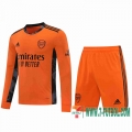 Camiseta futbol Arsenal Manga Larga naranja 2020 2021