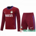 Camiseta futbol Inter Milan Manga Larga Dark red 2020 2021