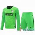 Camiseta futbol Inter Milan Manga Larga green 2020 2021