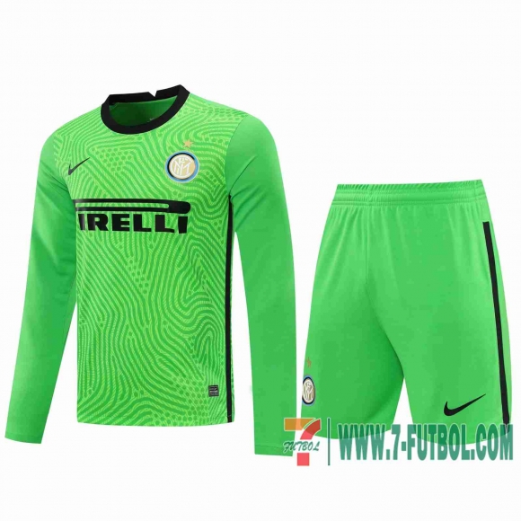 Camiseta futbol Inter Milan Manga Larga green 2020 2021 Camiseta futbol Inter Milan Manga Larga green 2020 2021