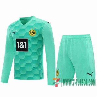 Camiseta futbol Dortmund Manga Larga blue-green 2020 2021