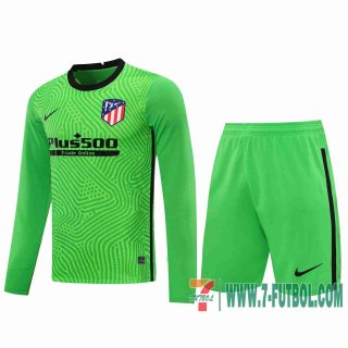 Camiseta futbol Atletico Madrid Manga Larga green 2020 2021