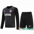 Camiseta futbol Atletico Madrid Manga Larga black 2020 2021