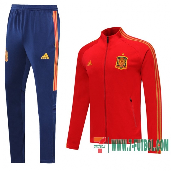 Chaquetas Futbol Espana roja - Straps + Pantalon 2020 2021 J03