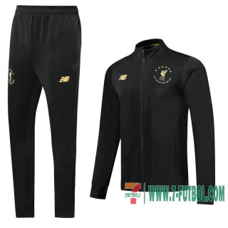 Chaquetas Futbol Liverpool negro - Edition commemorative + Pantalon 2020 2021 J06