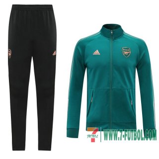 Chaquetas Futbol Arsenal verde - Straps + Pantalon 2020 2021 J108
