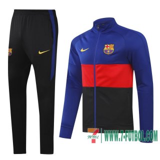 Chaquetas Futbol Barcelona azul royal/roja/negro - Patron + Pantalon 2020 2021 J154