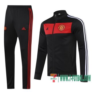 Chaquetas Futbol Manchester United negro - Patron + Pantalon 2020 2021 J155