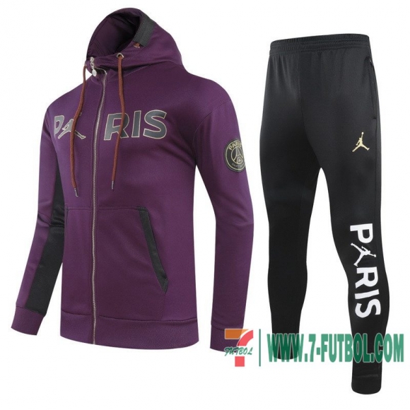 Chaquetas Futbol - Sudadera con capucha PSG Jordan Bordeaux + Pantalon 2020 2021 J160