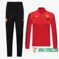 Chaquetas Futbol Manchester United roja - Capacitación + Pantalon 2020 2021 J16