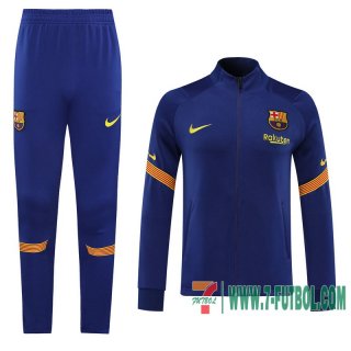 Chaquetas Futbol Barcelona azul oscuro - Capacitación + Pantalon 2020 2021 J30