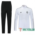 Chaquetas Futbol Real Madrid blanco - Straps + Pantalon 2020 2021 J37