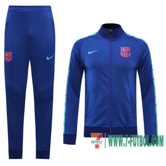 Chaquetas Futbol Barcelona azul + Pantalon 2020 2021 J69