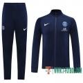 Chaquetas Futbol PSG azul oscuro - Capacitación + Pantalon 2020 2021 J76