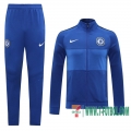 Chaquetas Futbol Chelsea azul - Versión del jugador + Pantalon 2020 2021 J80