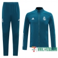 Chaquetas Futbol Real Madrid azul - Capacitación + Pantalon 2020 2021 J93