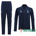Chaquetas Futbol Juventus azul oscuro - Capacitación + Pantalon 2020 2021 J94