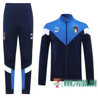 Chaquetas Futbol Italia azul oscuro - Estilo clásico + Pantalon 2020 2021 J96
