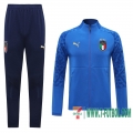 Chaquetas Futbol Italia azul - Capacitación + Pantalon 2020 2021 J98