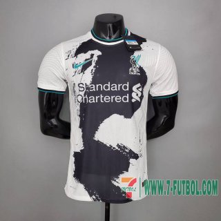 Camiseta futbol Liverpool Player Version X Mason Margiela Concept Segunda 2021 2022