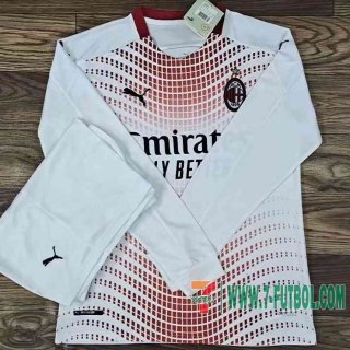 Camiseta futbol AC Milan Segunda Manga Larga 2020 2021