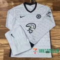 Camiseta futbol Chelsea Segunda Manga Larga 2020 2021