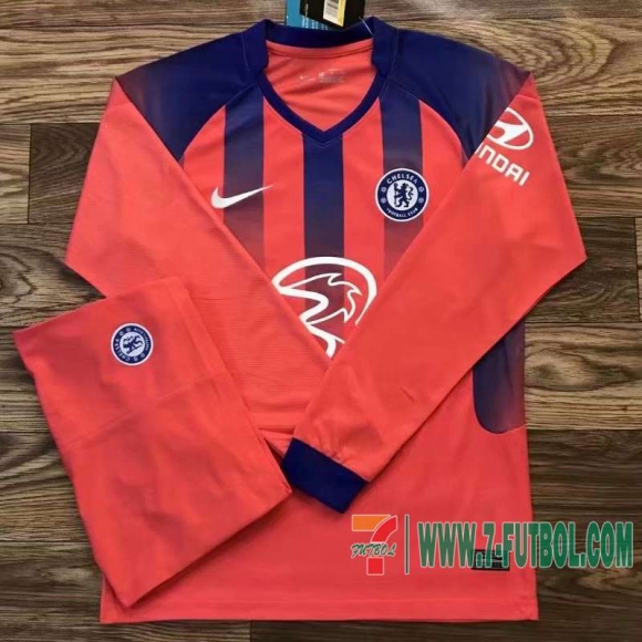 Camiseta futbol Chelsea Tercera Manga Larga 2020 2021