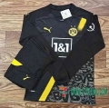 Camiseta futbol Dortmund Segunda Manga Larga 2020 2021