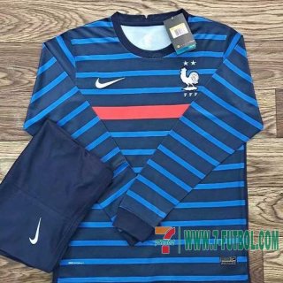 Camiseta futbol Francia Primera Manga Larga 2020 2021