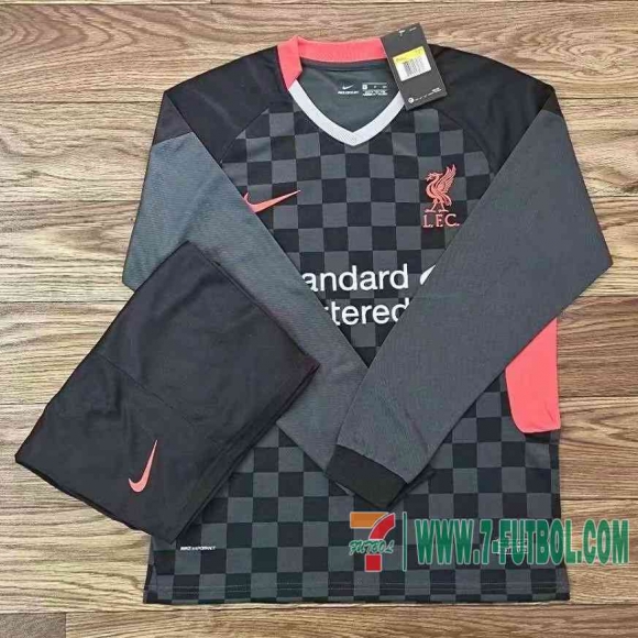 Camiseta futbol Liverpool Tercera Manga Larga 2020 2021