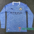 Camiseta futbol Manchester City Primera Manga Larga 2020 2021