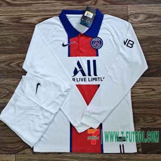 Camiseta futbol Paris Segunda Manga Larga 2020 2021