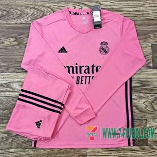 Camiseta futbol Real Madrid Segunda Manga Larga 2020 2021