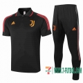 Polo Futbol Juventus negro + Pantalon 2020 2021 P190