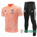 Polo Futbol Arsenal naranja - Straps + Pantalon 2020 2021 P193