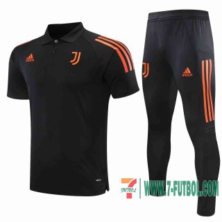 Polo Futbol Juventus negro - Straps + Pantalon 2020 2021 P195