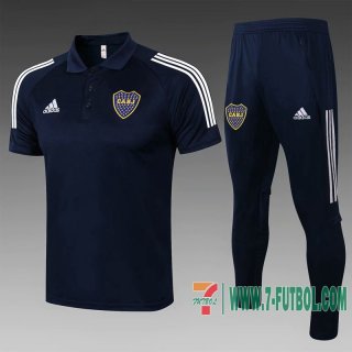 Polo Futbol Boca Azul oscuro + Pantalon 2020 2021 P202