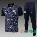 Polo Futbol Manchester City Azul oscuro + Pantalon 2020 2021 P207