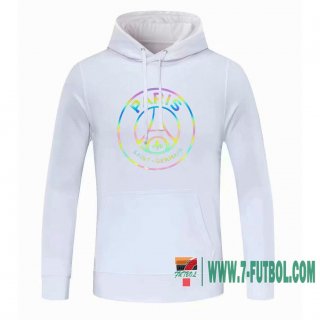 Sudadera de entrenamiento PSG blanco + Pantalon 2020 2021 S08