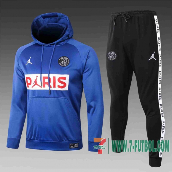 Sudadera de entrenamiento PSG azul + Pantalon 2020 2021 S12