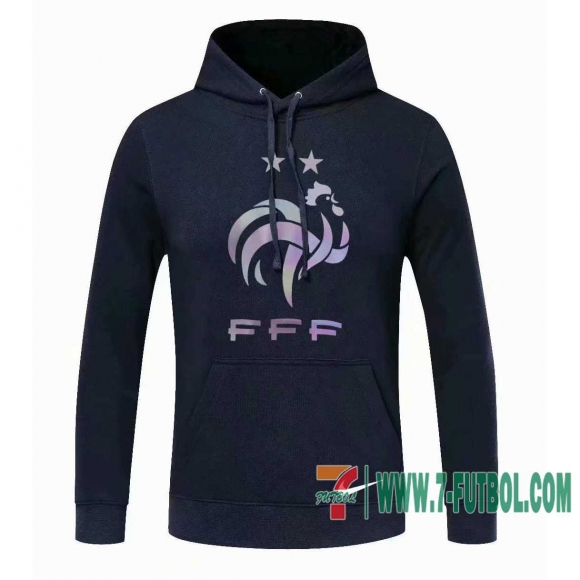 Sudadera de entrenamiento Francia negro + Pantalon 2020 2021 S31