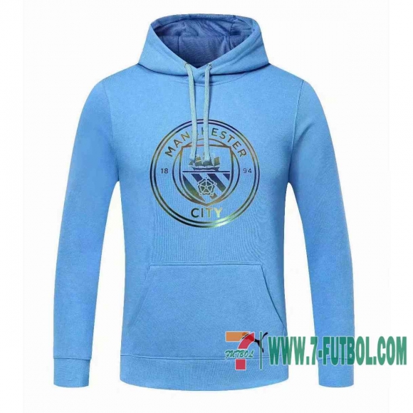 Sudadera de entrenamiento Manchester City azul + Pantalon 2020 2021 S58