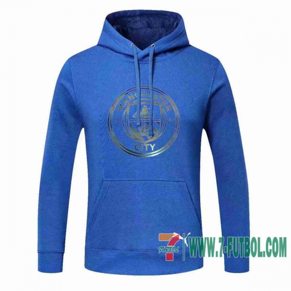 Sudadera de entrenamiento Manchester City azul + Pantalon 2020 2021 S60