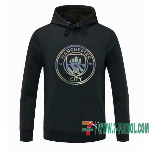 Sudadera de entrenamiento Manchester City negro + Pantalon 2020 2021 S61