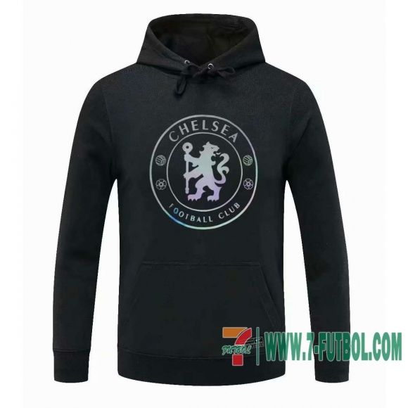 Sudadera de entrenamiento Chelsea negro + Pantalon 2020 2021 S66