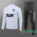 Chandal Futbol Manchester United blanco + Pantalon 2020 2021 T14