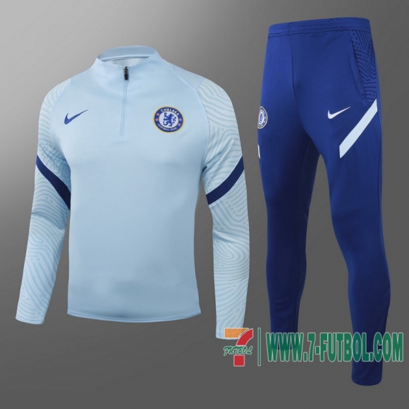Chandal Futbol Chelsea Azul claro + Pantalon 2020 2021 T19 Chandal Futbol Chelsea Azul claro + Pantalon 2020 2021 T19