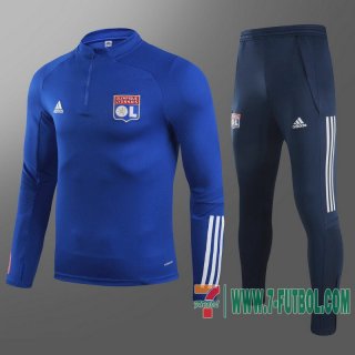 Chandal Futbol Olympique Lyon azul oscuro + Pantalon 2020 2021 T34