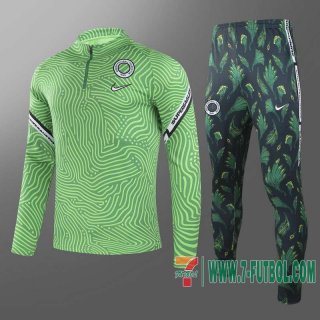 Chandal Futbol Nigeria verde claro + Pantalon 2020 2021 T77